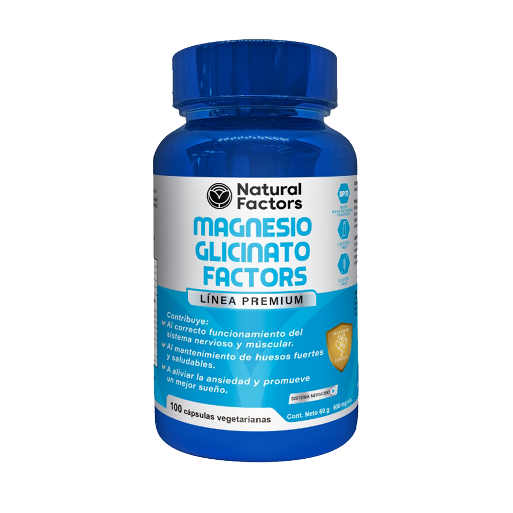 Magnesio Glicinato Factors Capsulas Linea Premium